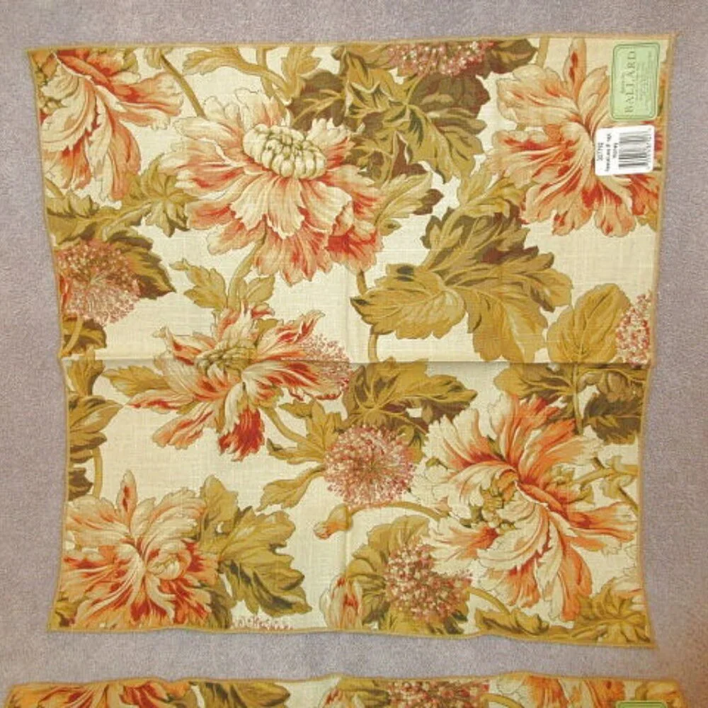 4X Lot Ballard Perenial Lane Floral Placemats & Napkins Regency French Country